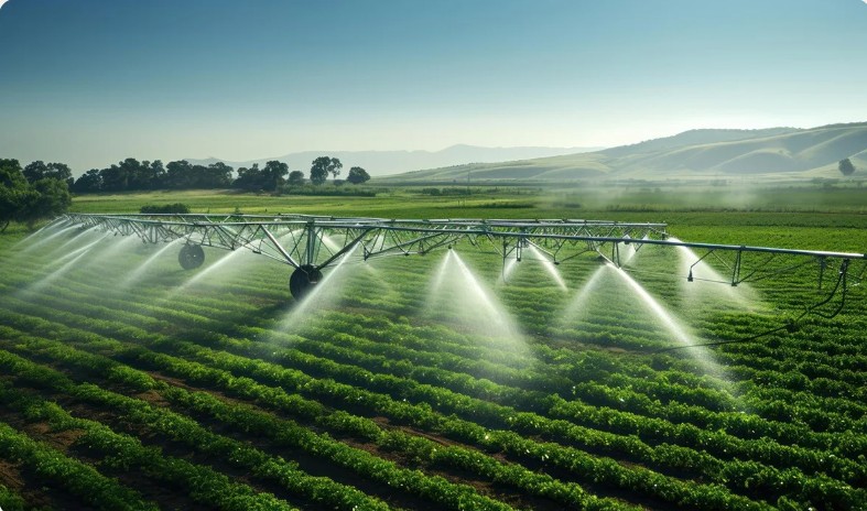 Sistema de riego de precisión en campo agrícola
